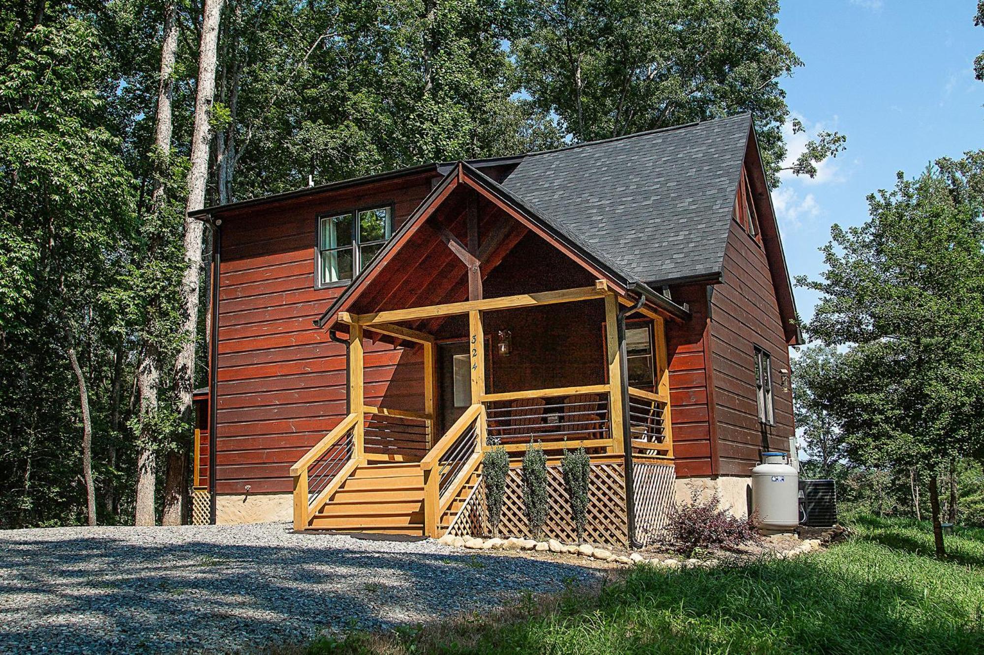 Adore The Smores Rustic Mountain Charm Outdoor Spaces And A Cozy Hot Tub Blue Ridge Esterno foto