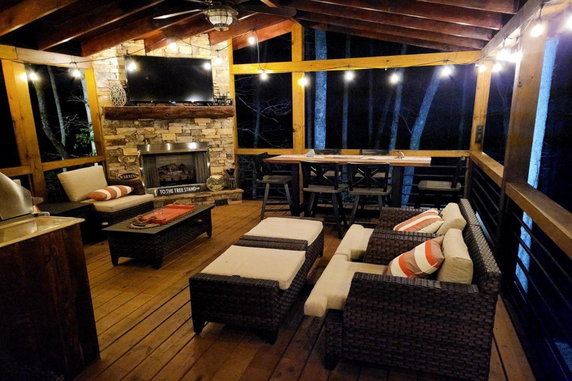 Adore The Smores Rustic Mountain Charm Outdoor Spaces And A Cozy Hot Tub Blue Ridge Esterno foto